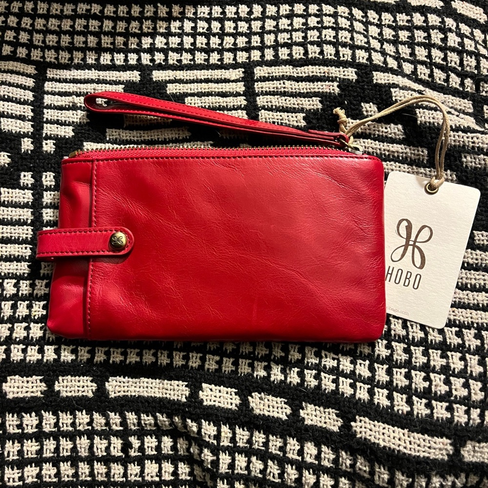 HOBO Red Flame Clutch Wristlet Wallet - NWT